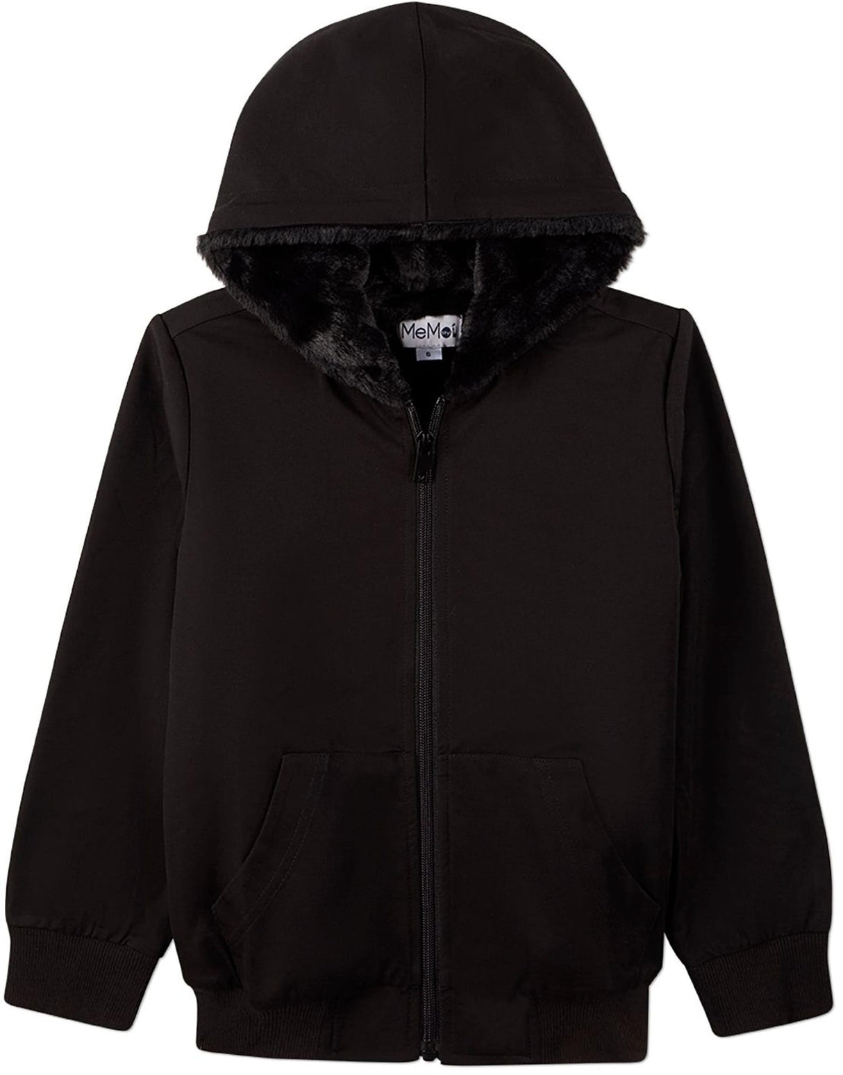 Memoi Boys Faux Fur Zip Up Hoodie - MBJ-005