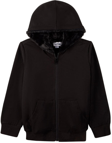 Memoi Boys Faux Fur Zip Up Hoodie - MBJ-005