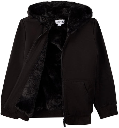 Memoi Boys Faux Fur Zip Up Hoodie - MBJ-005
