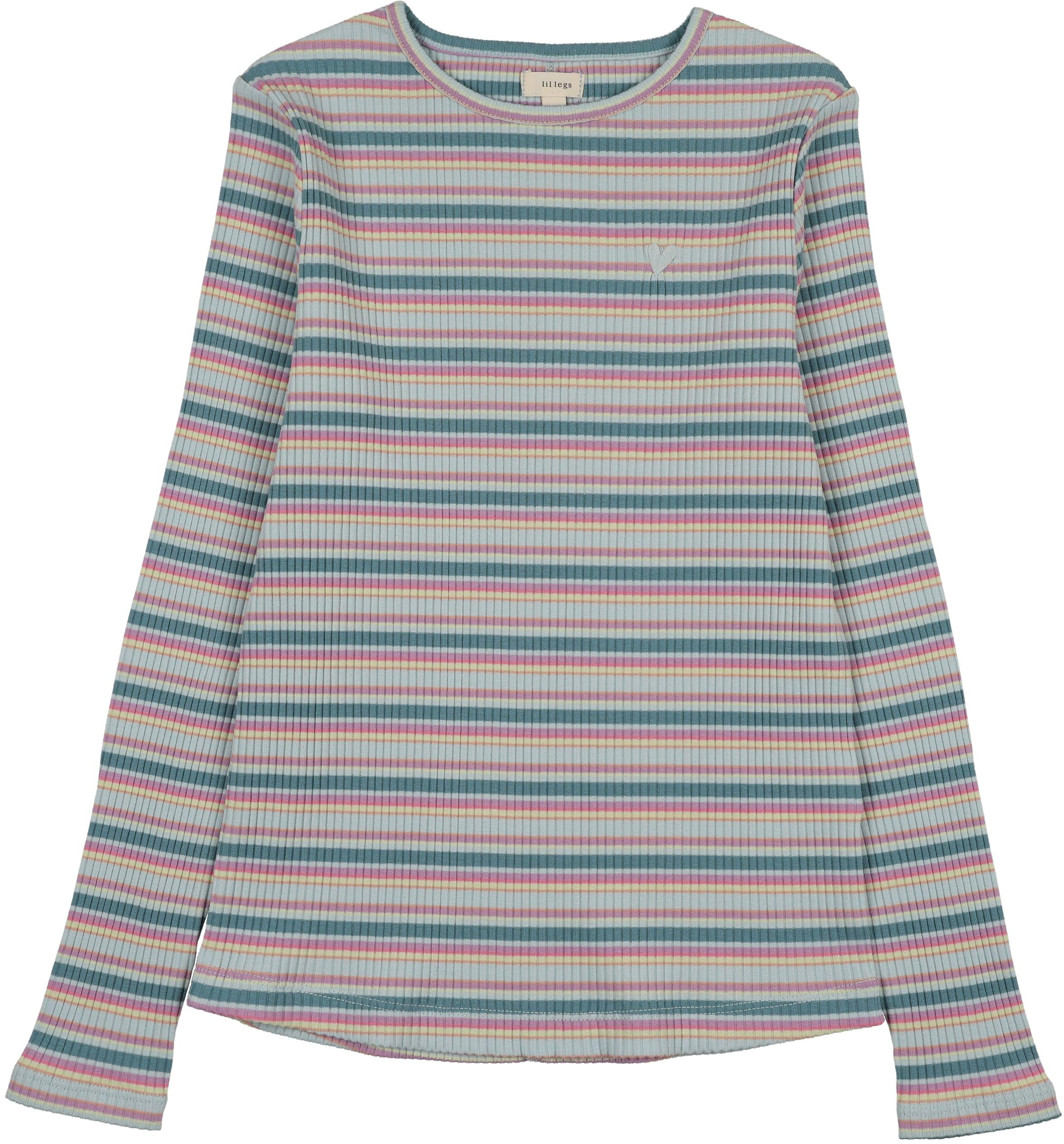 Lil Legs Camp Scouts Collection Girls Long Sleeve Basic Stripe T