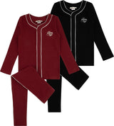 Noggi Boys Girls Button Down Cotton Pajamas - 217014