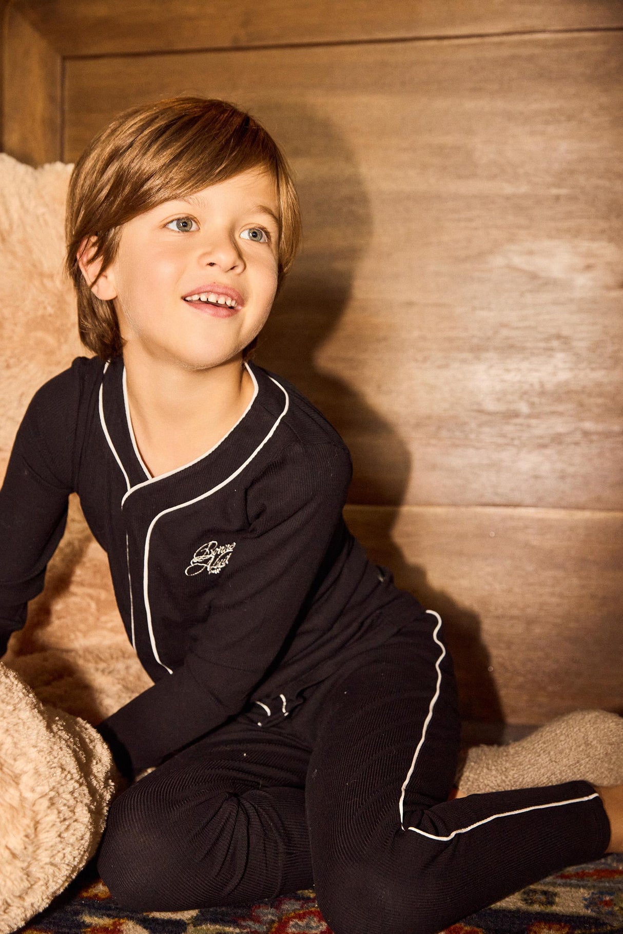 Noggi Boys Girls Button Down Cotton Pajamas - 217014