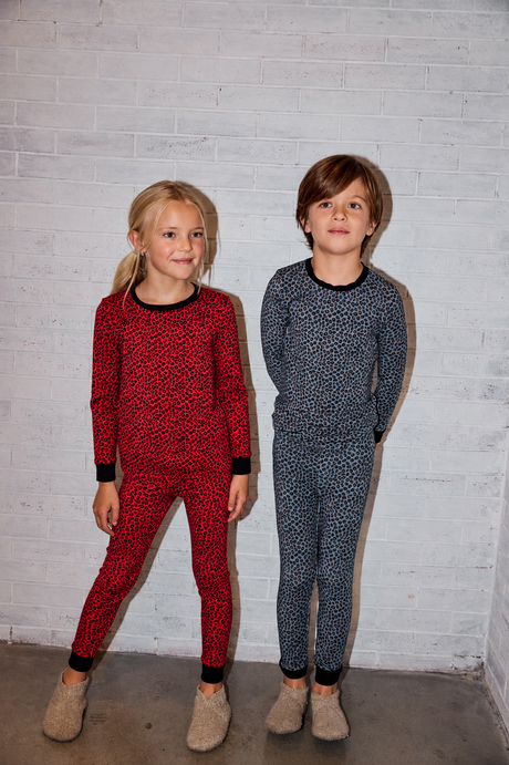 Noggi Boys Girls Leopard Bamboo Cotton Pajamas - 217020