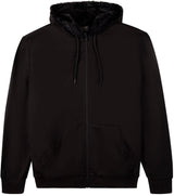 Memoi Mens Faux Fur Zip Up Hoodie - MBJ-005