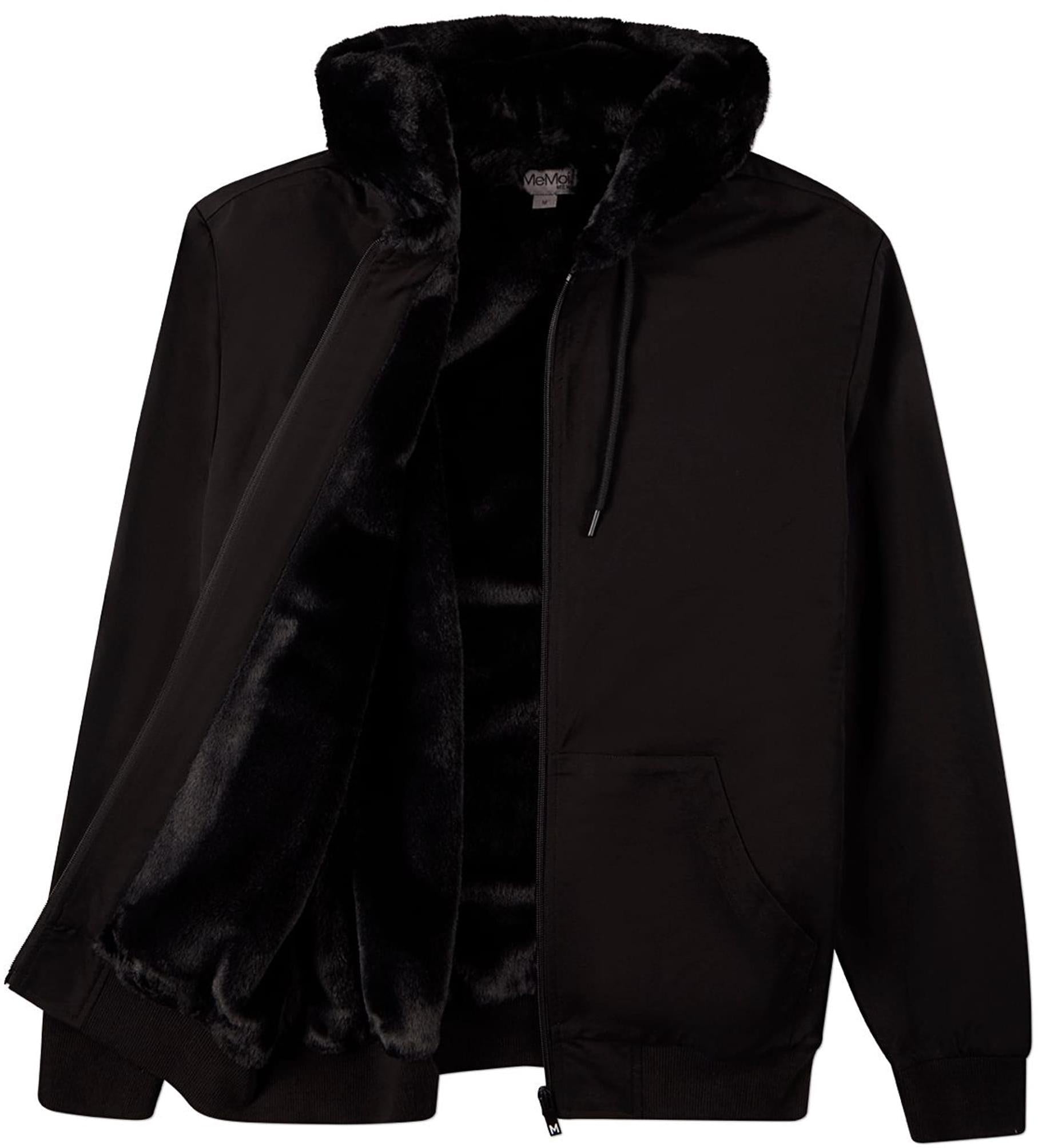 Memoi Mens Faux Fur Zip Up Hoodie - MBJ-005 – ShirtStop