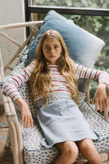 Lil Legs Camp Scouts Collection Girls Long Sleeve Basic Stripe T-shirt Tee - BST