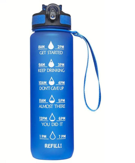 ShirtStop Motivational Water Bottle with Carrying Strap