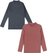 Ely's & Co Boys Girls Autumn Collection Striped Turtleneck - AW25-003
