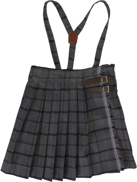 Analogie by Lil Legs Signature Collection Girls Kilt Suspender Skirt - AF26S808