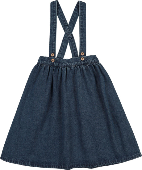 Lil Legs Wardrobe Staples Collection Girls Denim Suspender Skirt - AF26S818
