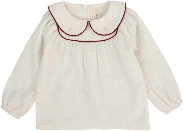 Cream/Deep Red