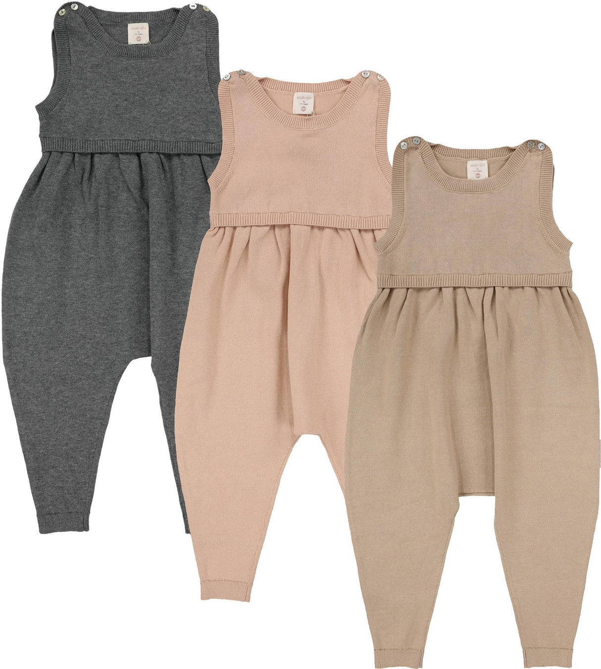 Analogie by Lil Legs Knit Collection Boys Girls Knit Overall - DSKO