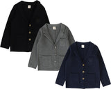 Analogie by Lil Legs Knit Collection Boys Crest Blazer - DCKB