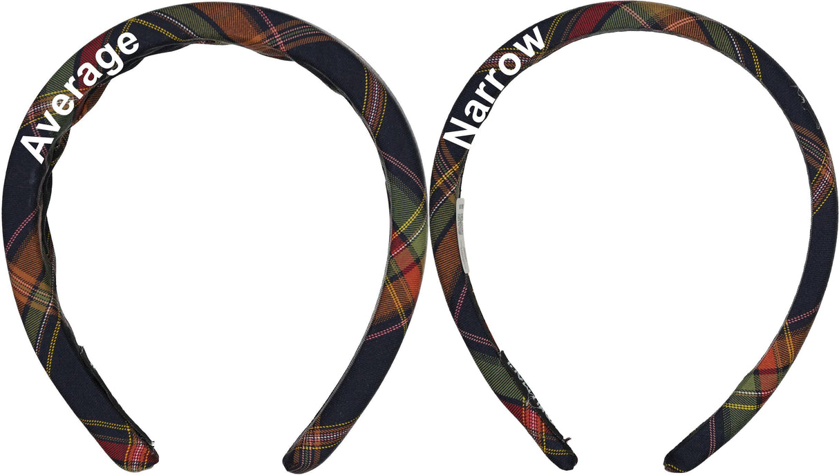 Keshet Girls Puffy Plaid Headband - HB2651