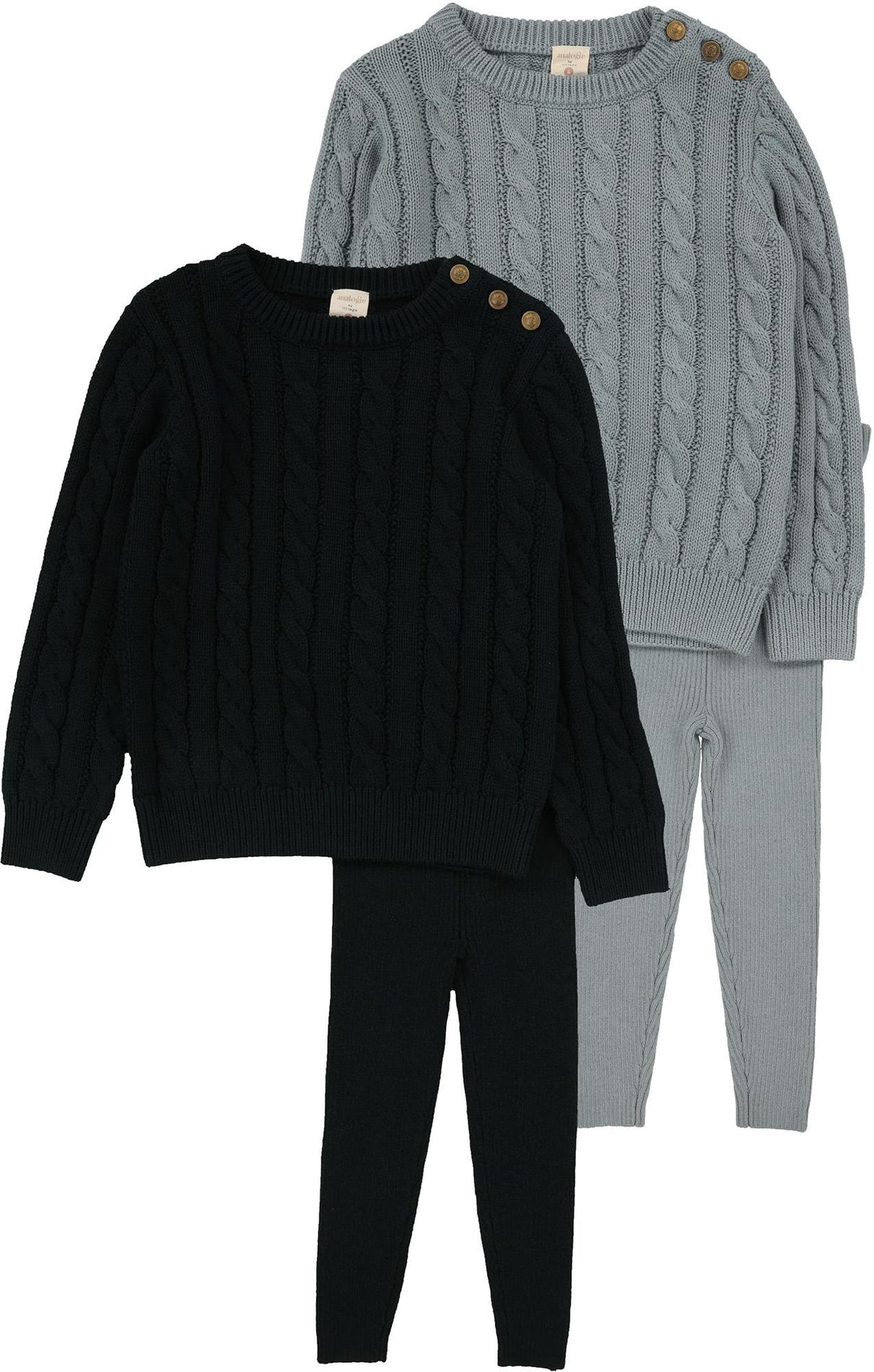 Analogie by Lil Legs Knit Collection Baby Boys Cable Outfit - DCKS