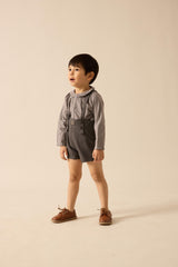 Analogie by Lil Legs Plaid Edition Collection Boys Overall Dress Shorts - AF26R600B