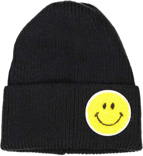 ShirtStop Smiley Patch Ribbed Knit Hat - 60165