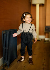 Lil Legs Denim Basic Collection Baby Toddler Boys Girls Bubble Suspender Pants Overall - BSL/BSP/DBSR/DSP