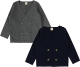 Analogie by Lil Legs Knit Collection Boys Double Breasted Blazer - DDBKB
