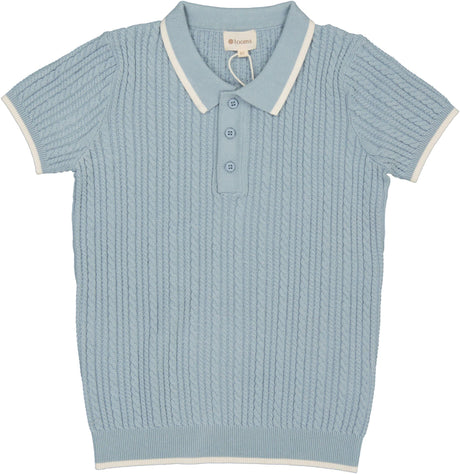 Looms by Ely's & Co. Boys Short Sleeve Polo Sweater - LSS26-0092