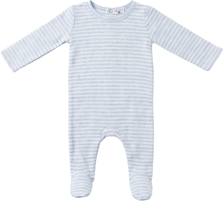 Little Fragile Baby Boys Girls Pointelle Cotton Footie & Beanie Set - SB6CP7359