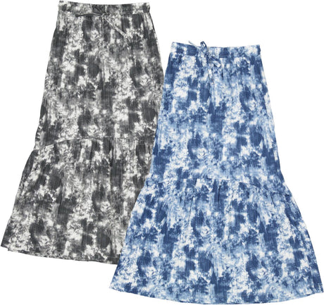 FYI Teens Womens Tie Dye Crinkle Midi Skirt - SB3CPT4824