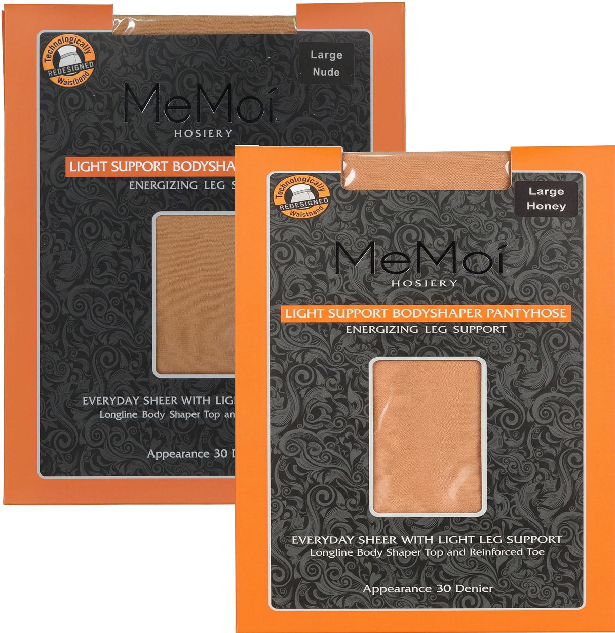 Memoi Womens Light Support Bodyshaper 30 Denier Pantyhose - MS-618