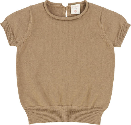 Analogie by Lil Legs Shabbos Knit Collection Boys Girls Unisex Short Sleeve Sweater