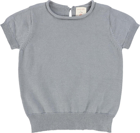 Analogie by Lil Legs Shabbos Knit Collection Boys Girls Unisex Short Sleeve Sweater