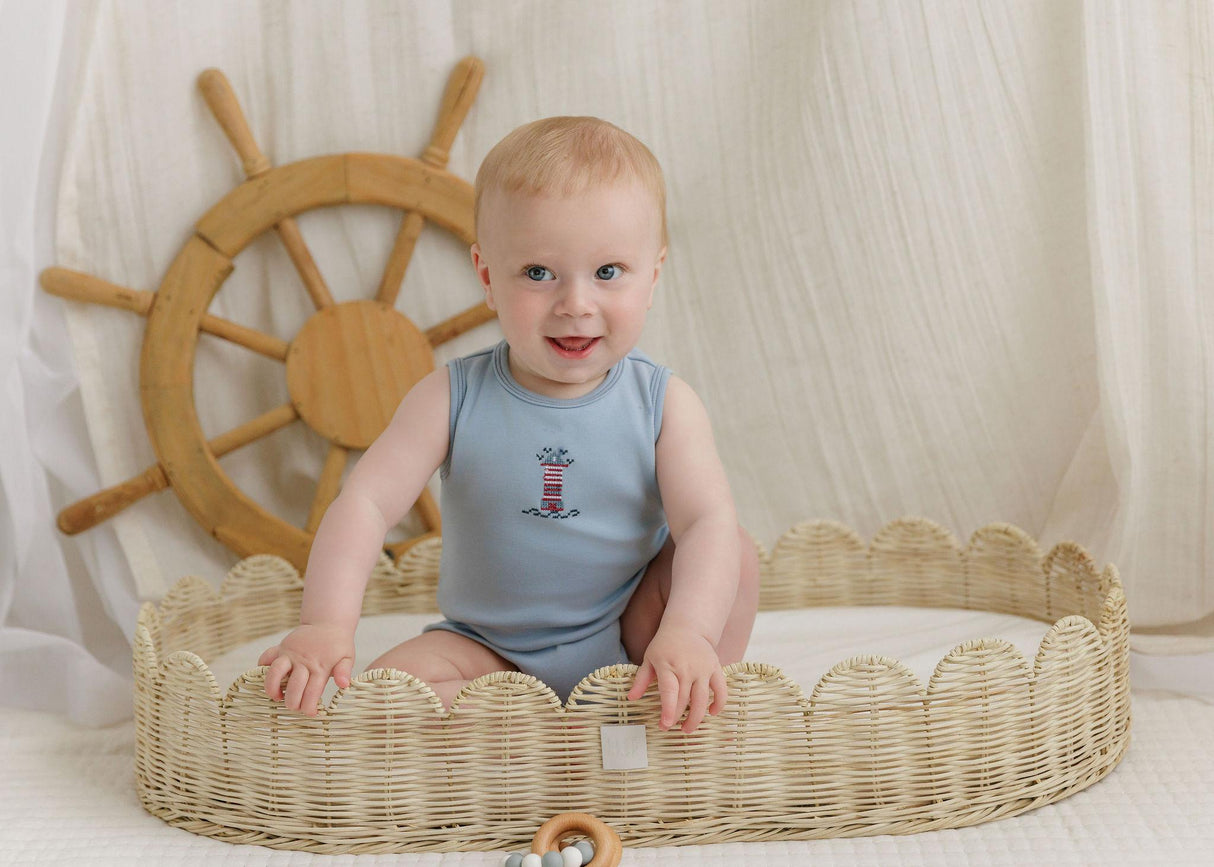 Aurora Baby Boys Girls Cross Stitch Collection Romper - ASS6-006