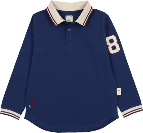 Analogie by Lil Legs Limited Capsule Collection Boys Long Sleeve Polo Shirt - AF26T729
