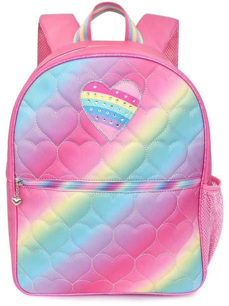 OMG Heart Quilted Backpack & Pencil Case Set - HRT-SBP13