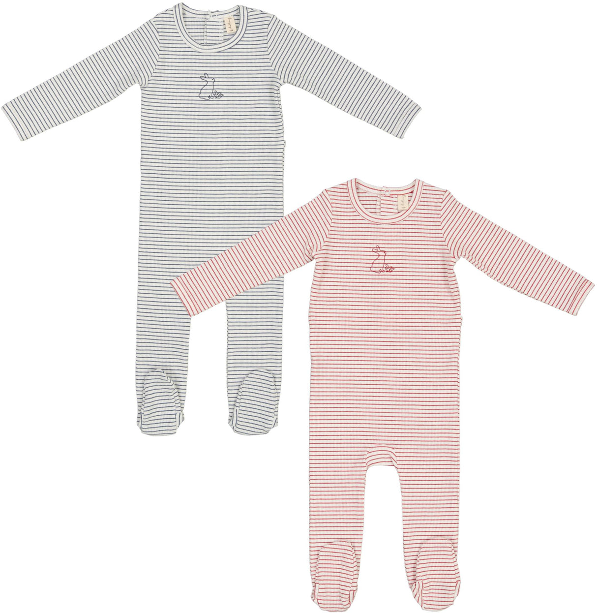 Bonjoy Baby Boys Girls Cotton Bunny Footie - BLSS26077F