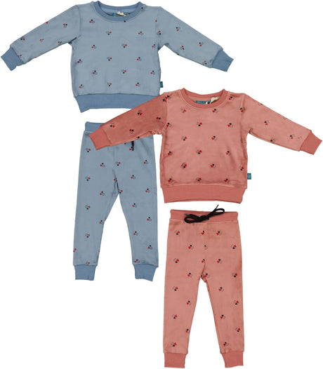 LayLay Baby Boys Girls Velour Star Print Outfit - 142JS