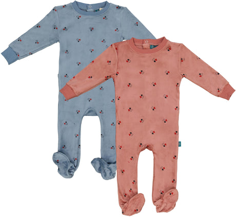 LayLay Baby Boys Girls Velour Star Print Stretchie - 142B