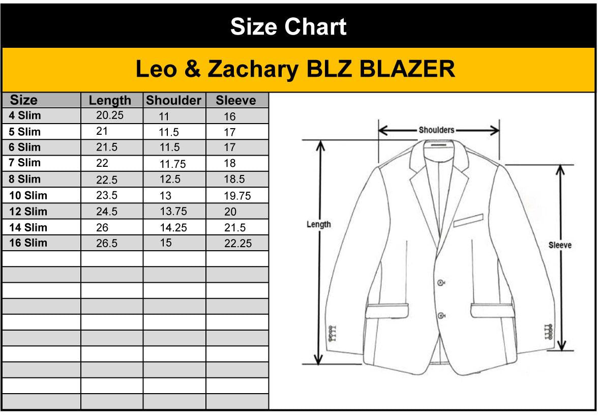 Leo & Zachary Boys Plaid Blazer - BLZ-409/809