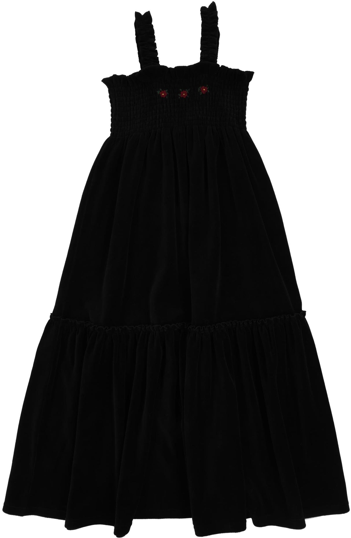Lil Legs Loungewear Collection Girls Velour Smocked Maxi Robe - LVSMM