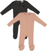 Whipped Cocoa Baby Boys Girls Pointelle Cotton Stretchie - WB5CY2813