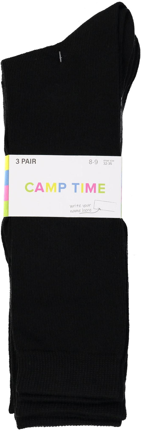 JRP Girls Write on Camp Time Knee Socks 3-Pack - S3FL