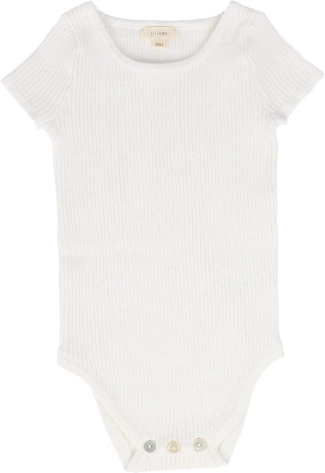 Lil Legs Knit Basic Collection Baby Boys Girls Unisex Short Sleeve Bodysuit