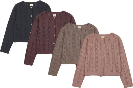Analogie by Lil Legs Signature Collection Girls Pointelle Cardigan - AF26S527