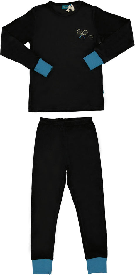 LayLay Boys Girls Tennis Racket Velour Pajamas - 144JS