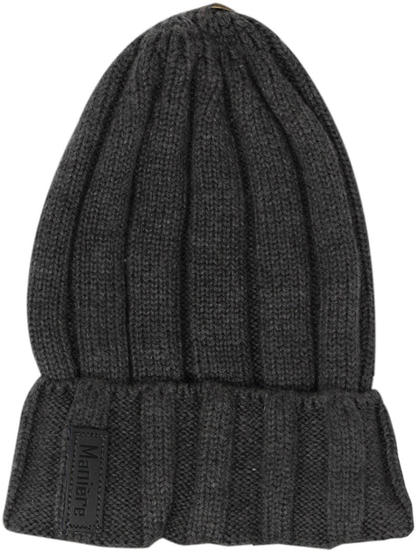 Maniere Unisex Boy / Girl Child Wool Blend Knit Beanie Hat with Snap for Pompom