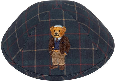 iKippah Plaid Bear Yarmulka