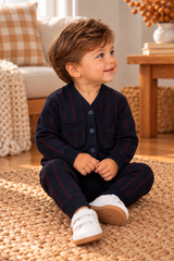 Harper James Baby Boys Pinstripe Knit Outfit - C-30055