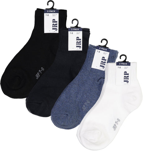 JRP Ribbed Crew Socks 2 Pack - A2SRIB