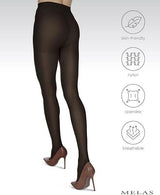 Melas Womens Super Microfiber Opaque Control Top 60 Denier Tights - AT-6506