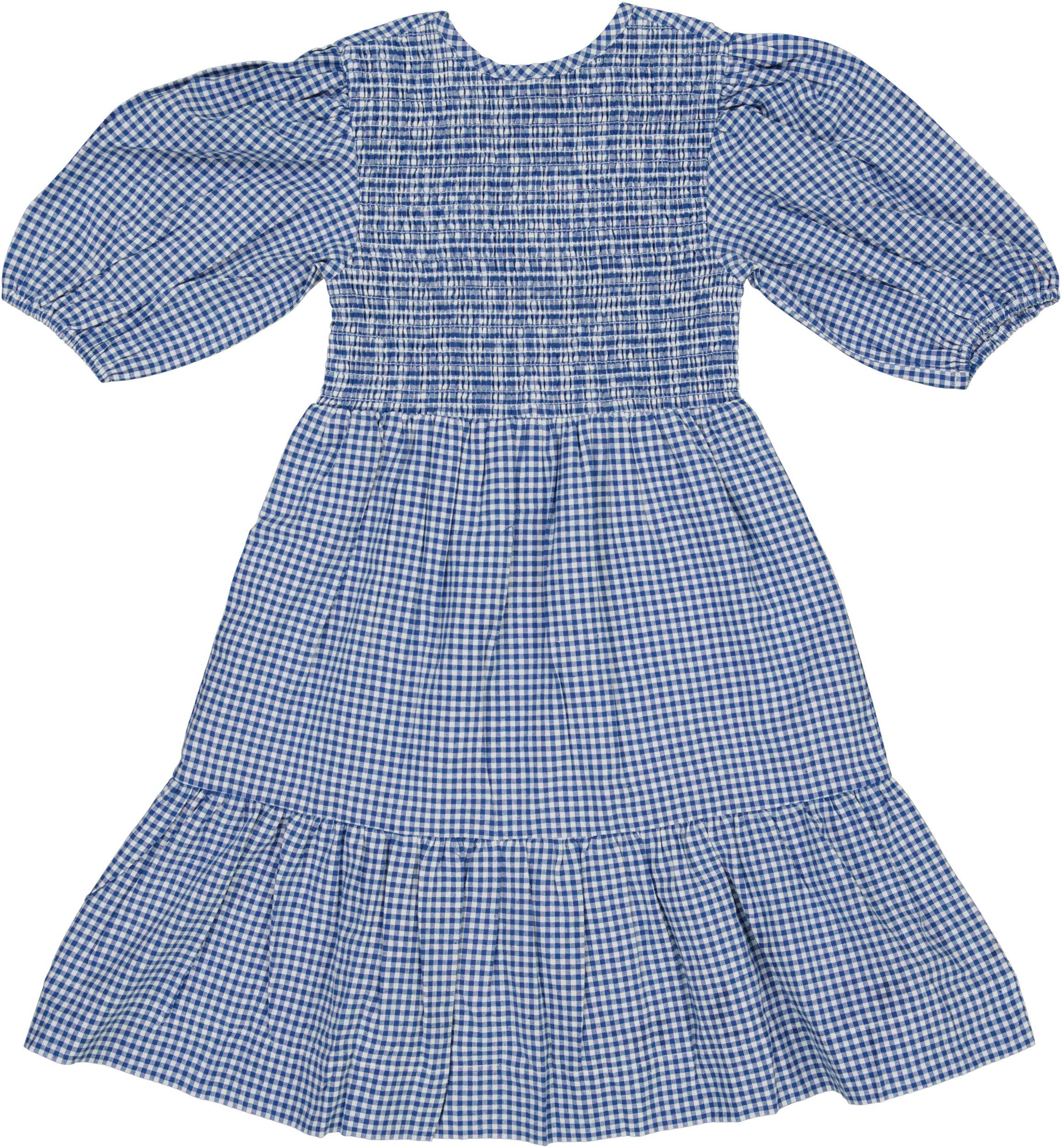 Teela Girls Gingham Dress - 22-040 Blue / 7 Teela Girls Gingham Dress - 22-040 Blue / 7