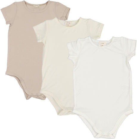 Lil Legs Bamboo Collection Baby Toddler Boys Girls Short Sleeve Onesie Bodysuit - BTO