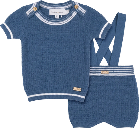 Charlotte & George Baby Boys Knit Outfit - SB6CP7356E